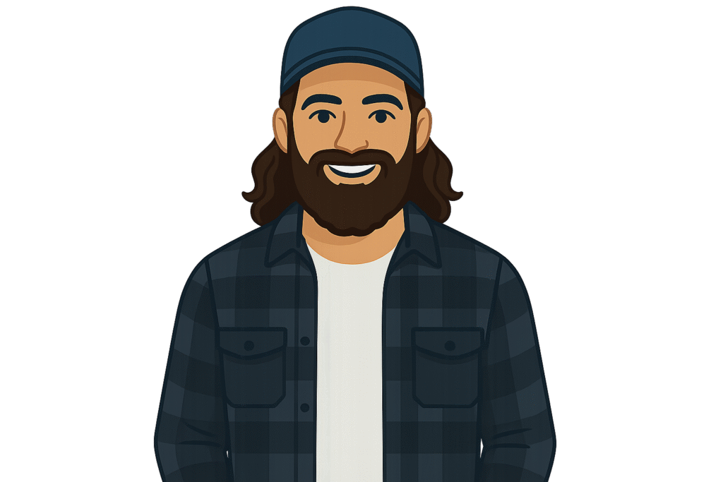 Stylized portrait of a creator/influencer, symbolizing social modeling—someone who shares real results and repeatable steps so viewers can borrow belief and take action.